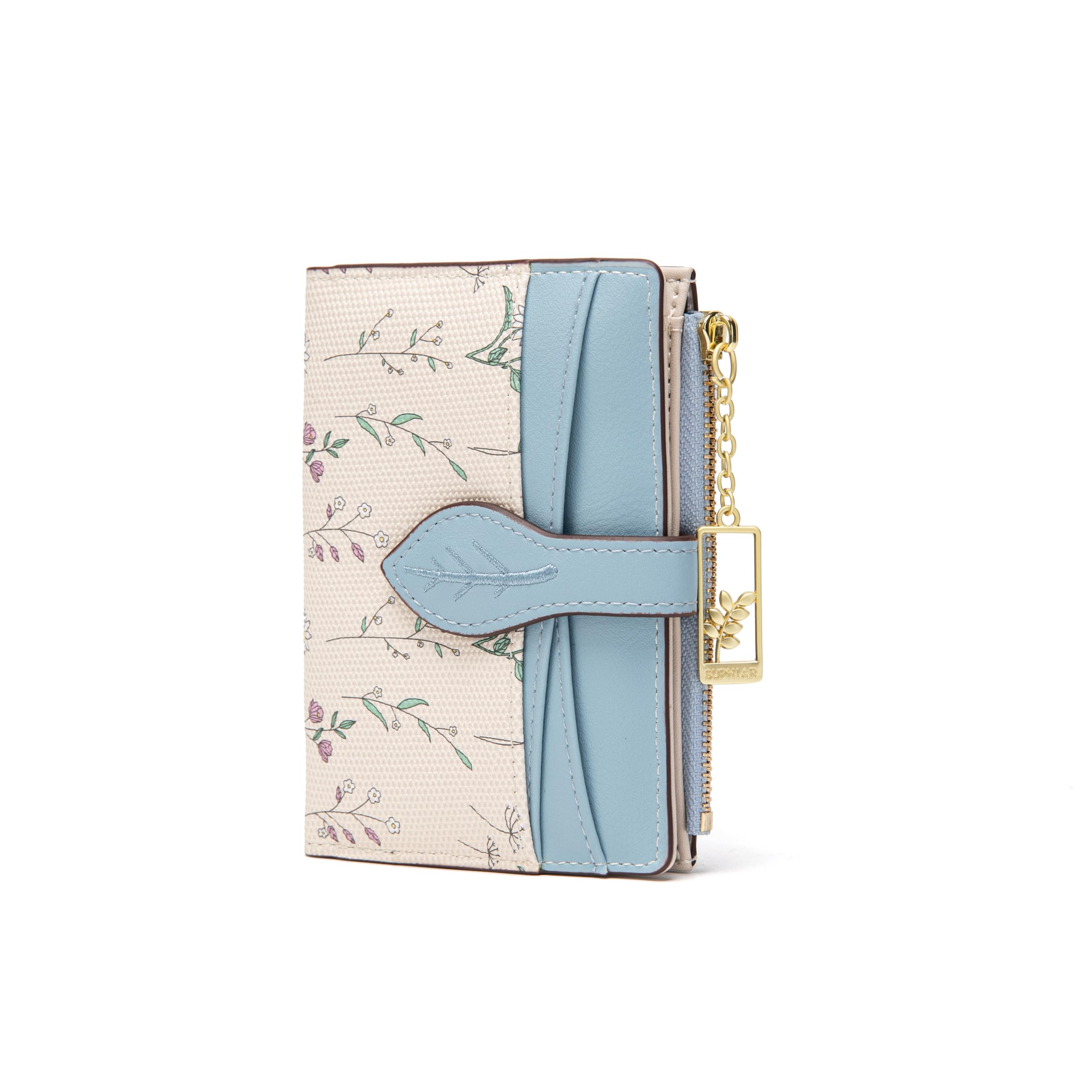 Chaofanxi RFID Blocking Green Leather Bifold Wallet