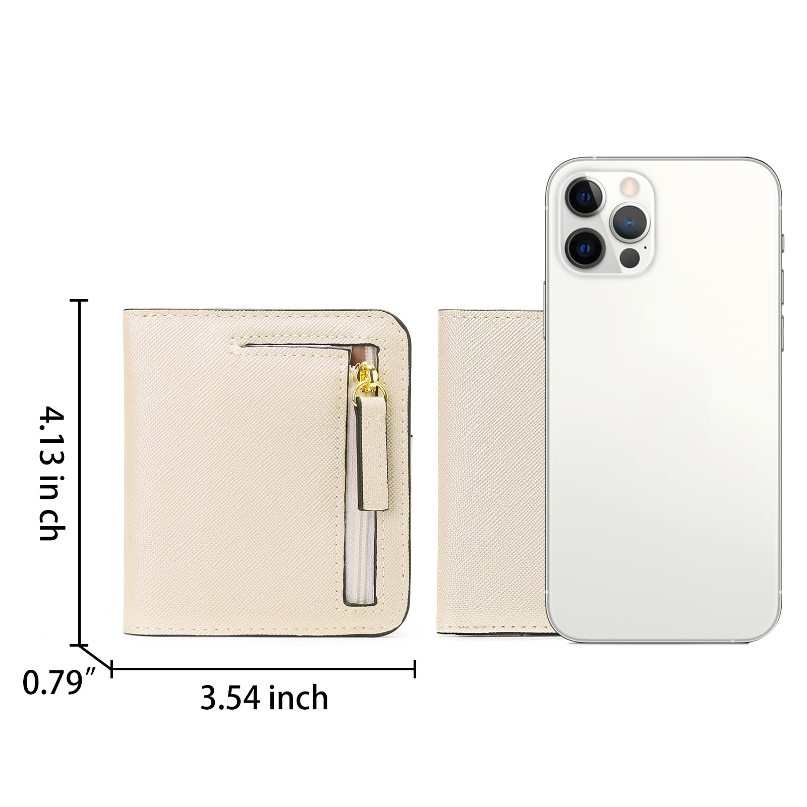 GAEKEAO RFID Blocking Leather Compact BiFold Wallet