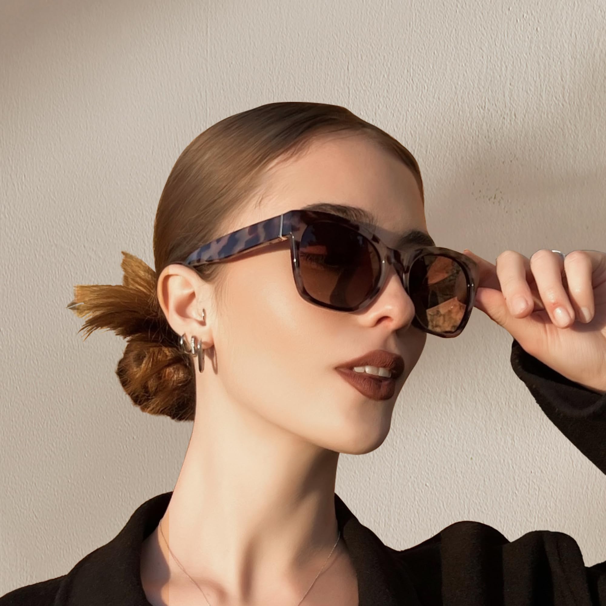 Zenottic Cat Eye Polarised Sunglasses Oversized UV400