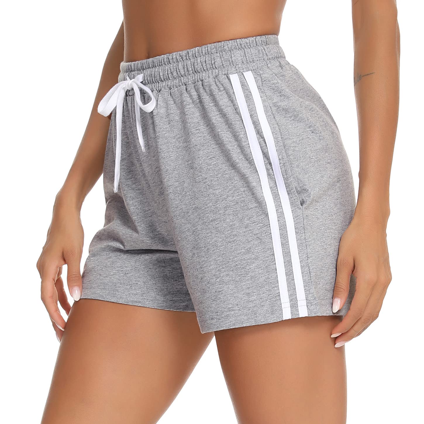 Irdcomps Womens Running Shorts With Pockets Casual Comfort