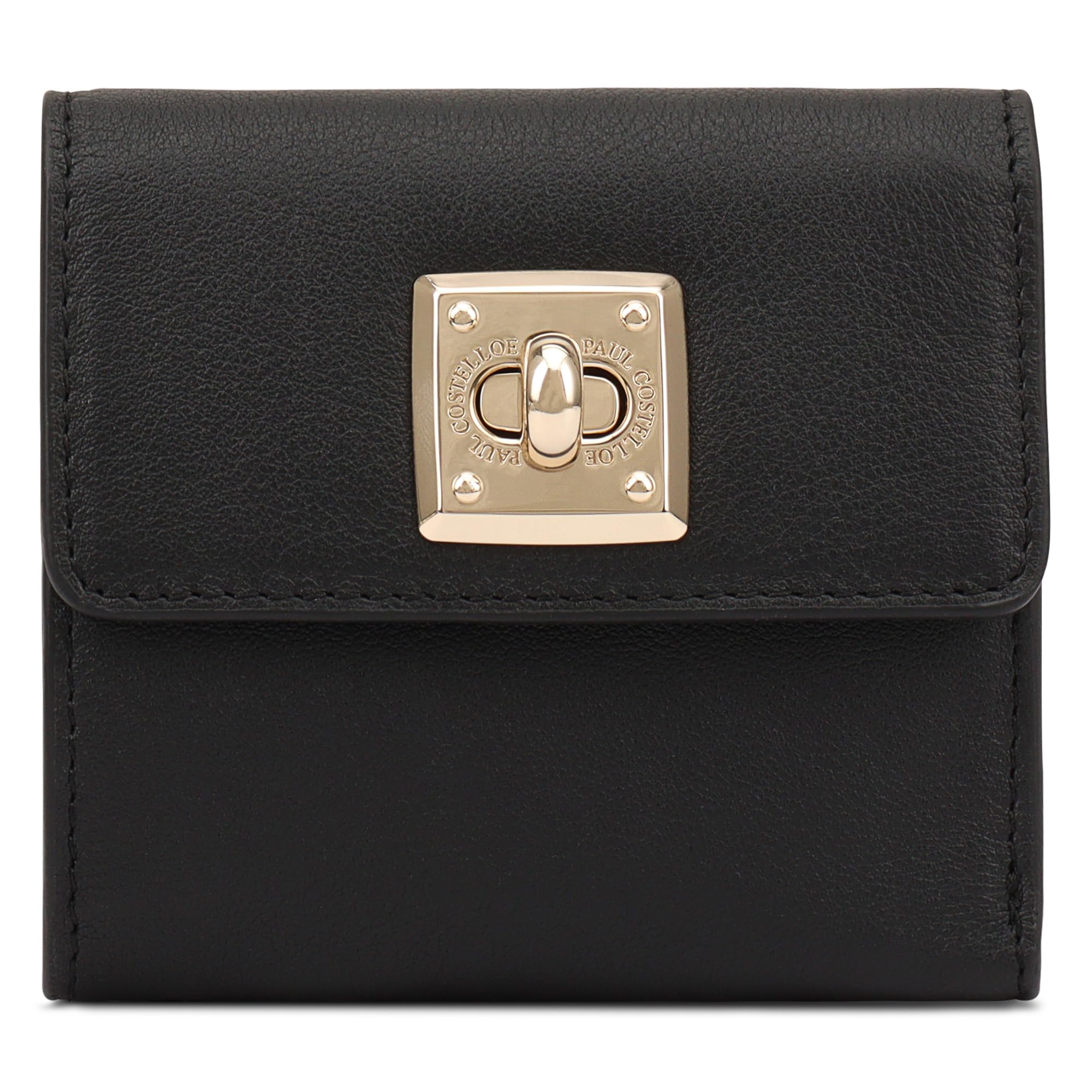 Paul Costelloe BARO Genuine Leather Wallet With Flap Caramel