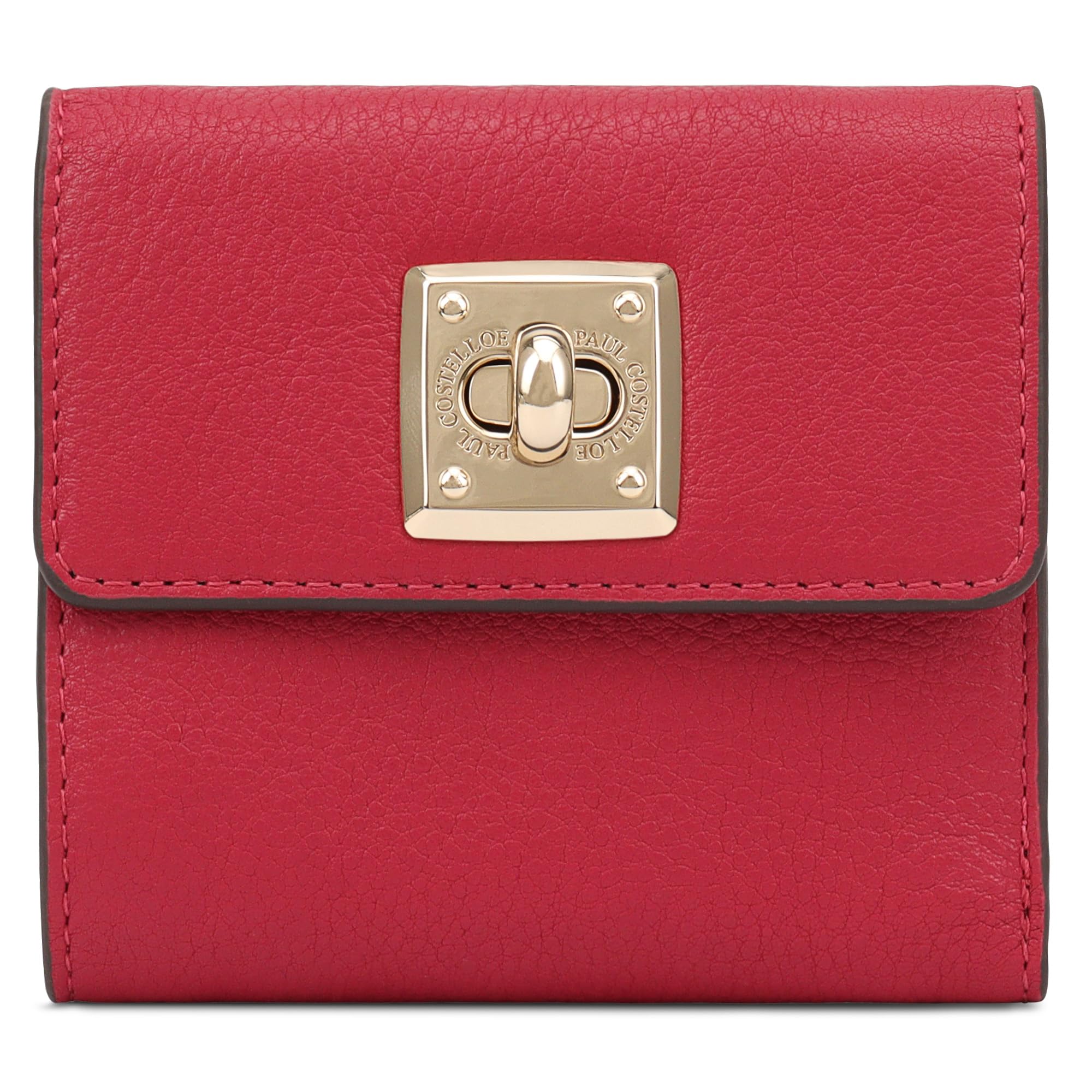Paul Costelloe BARO Genuine Leather Wallet With Flap Caramel