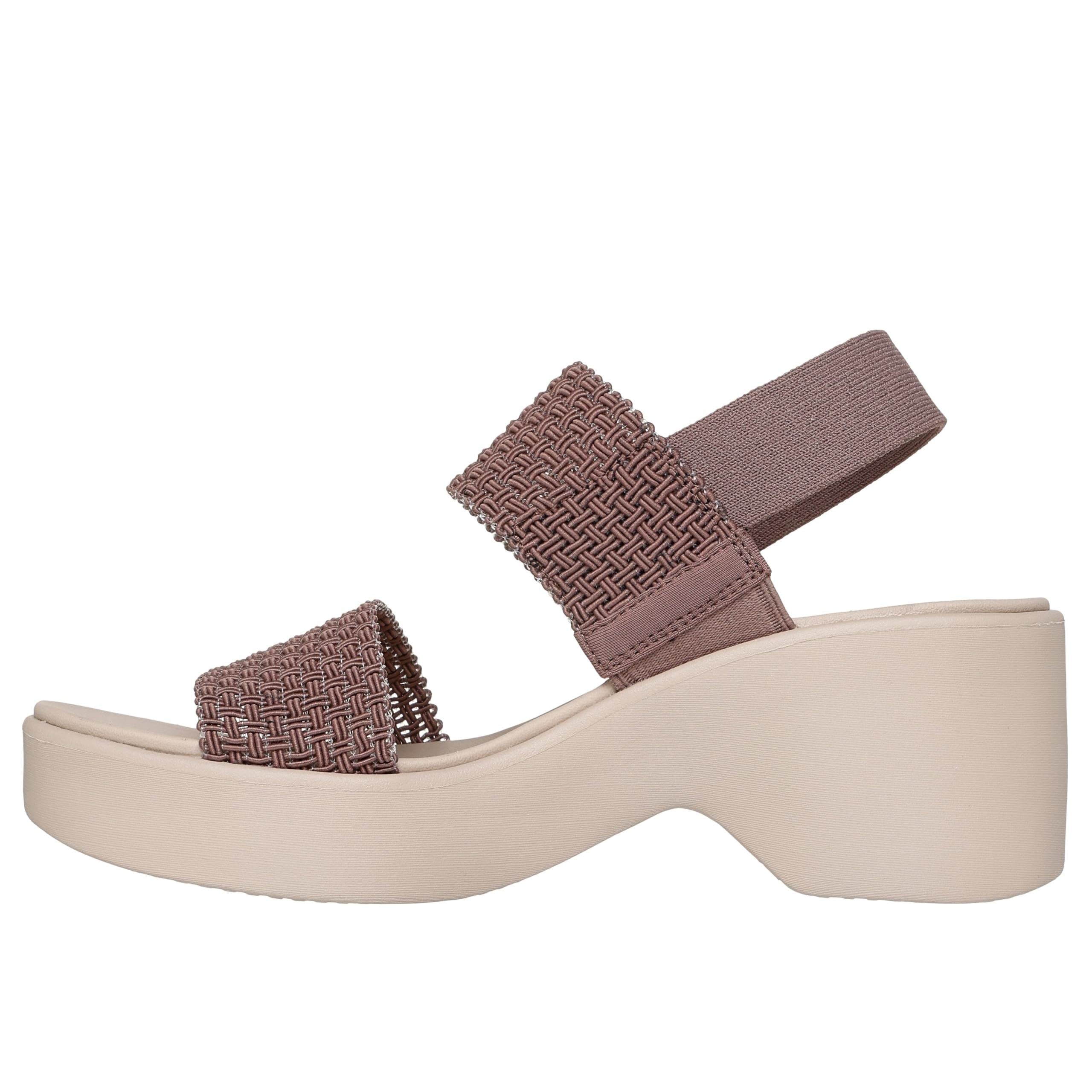 Skechers Cali DayHeeled Sandal Woven Sling Back Luxe Foam