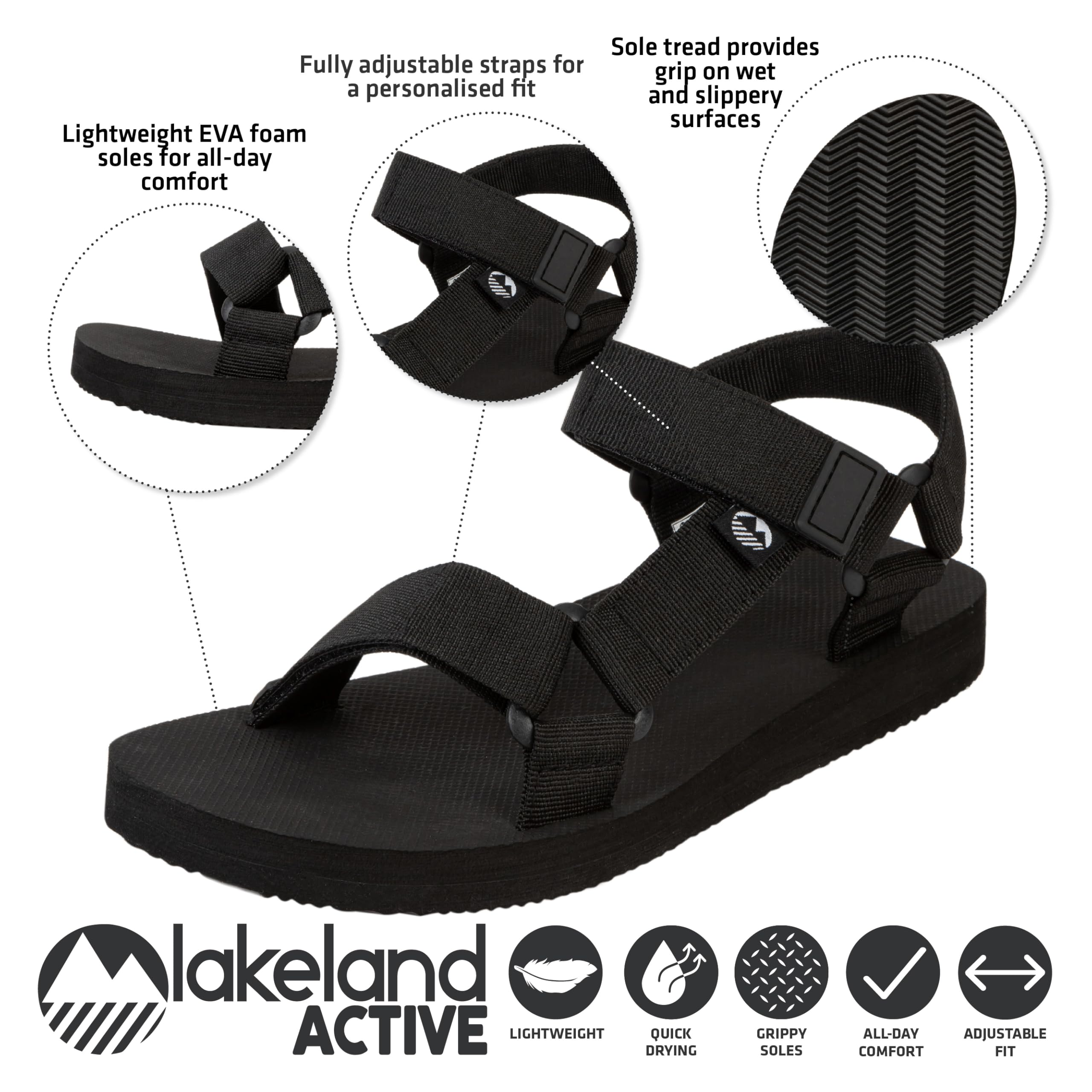 Lakeland Active Womens Mockerkin Adjustable Outdoor Sandals