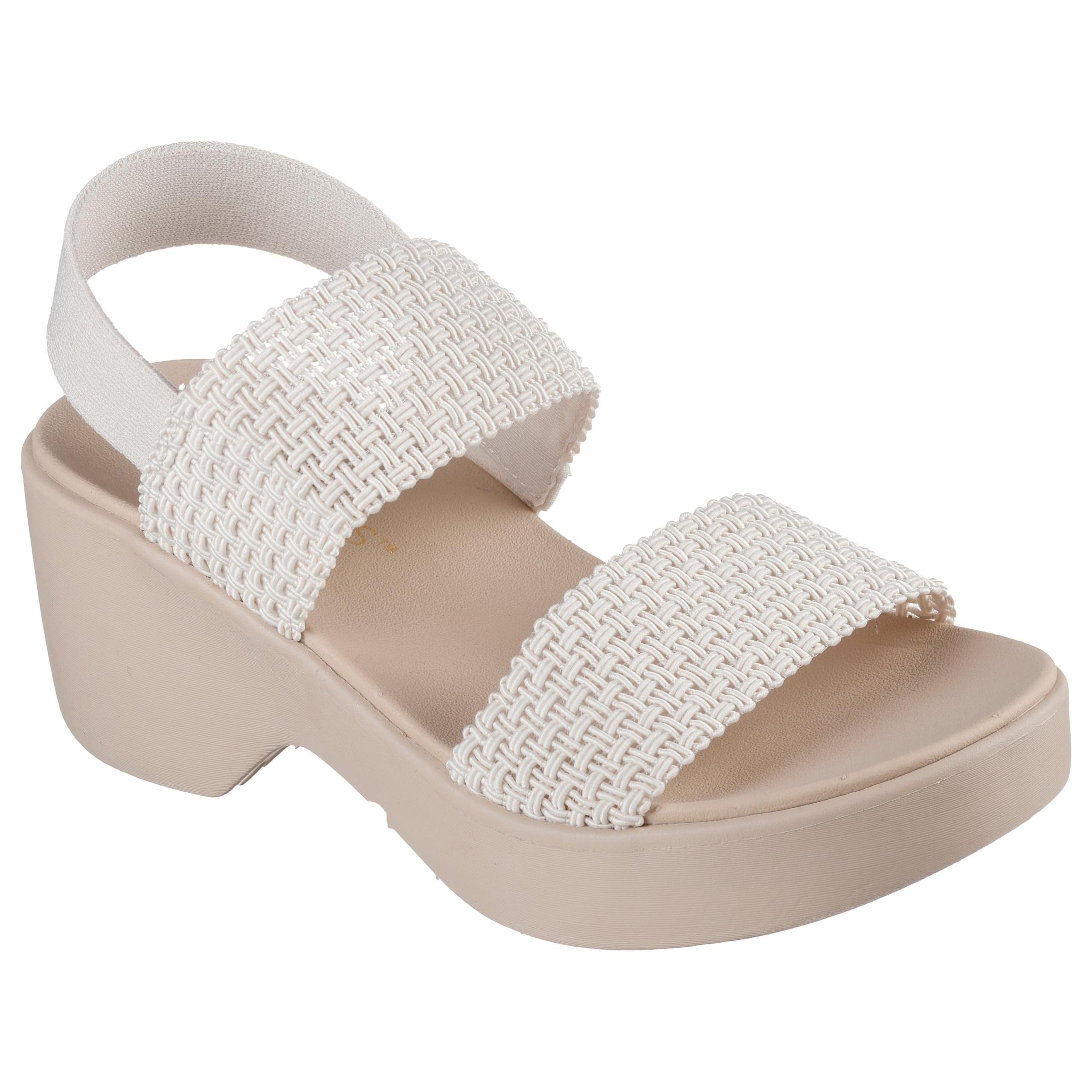 Skechers Cali DayHeeled Sandal Woven Sling Back Luxe Foam