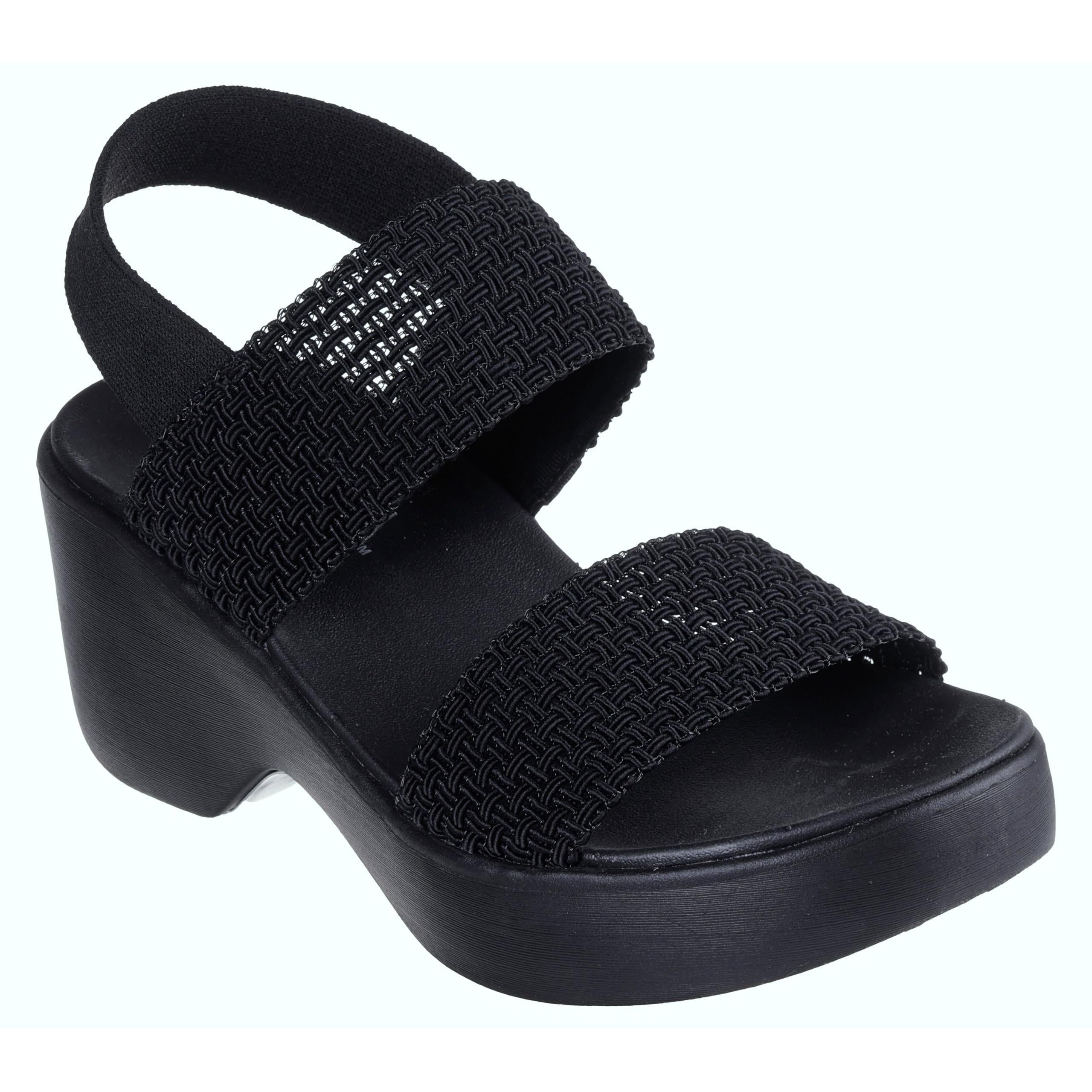 Skechers Cali DayHeeled Sandal Woven Sling Back Luxe Foam