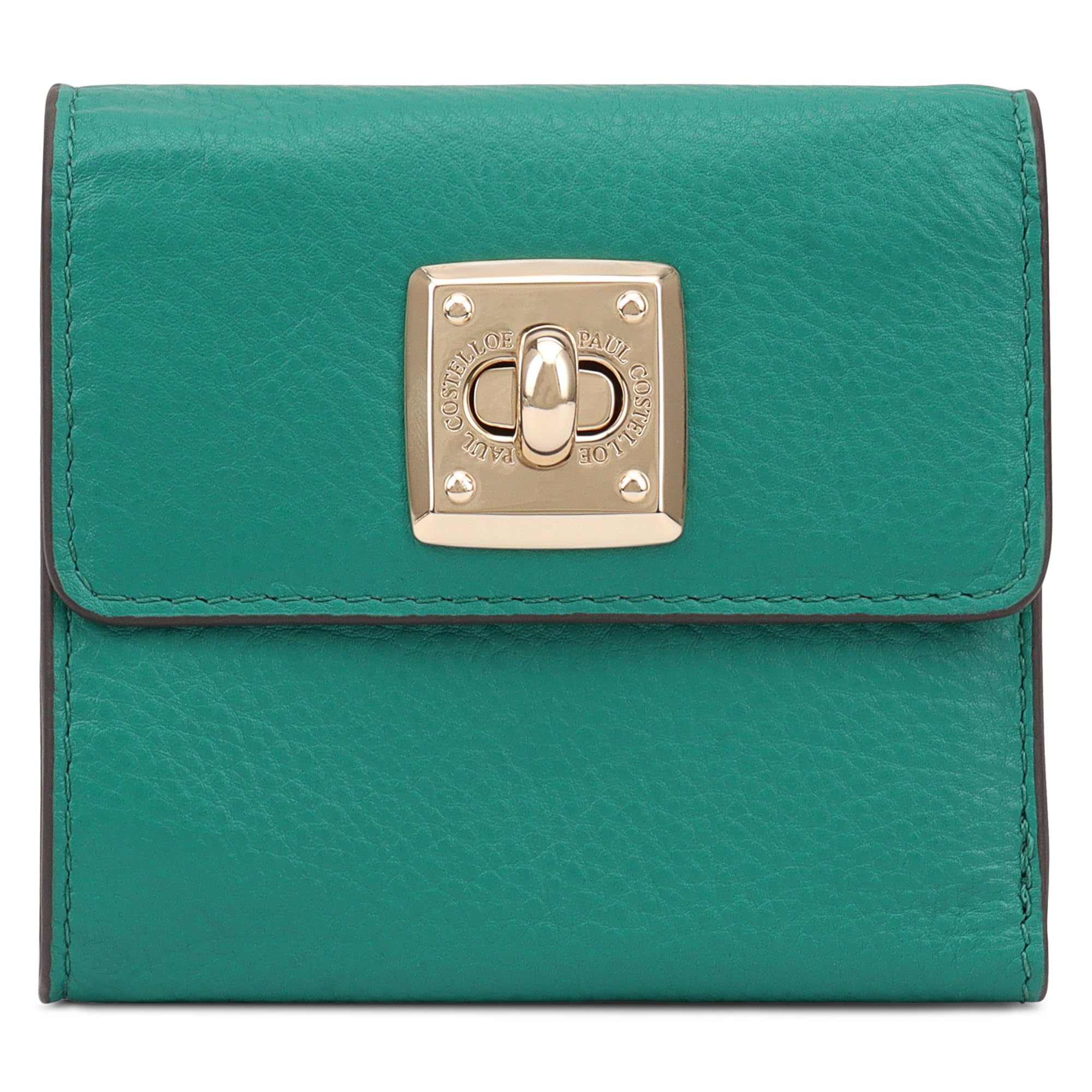 Paul Costelloe BARO Genuine Leather Wallet With Flap Caramel