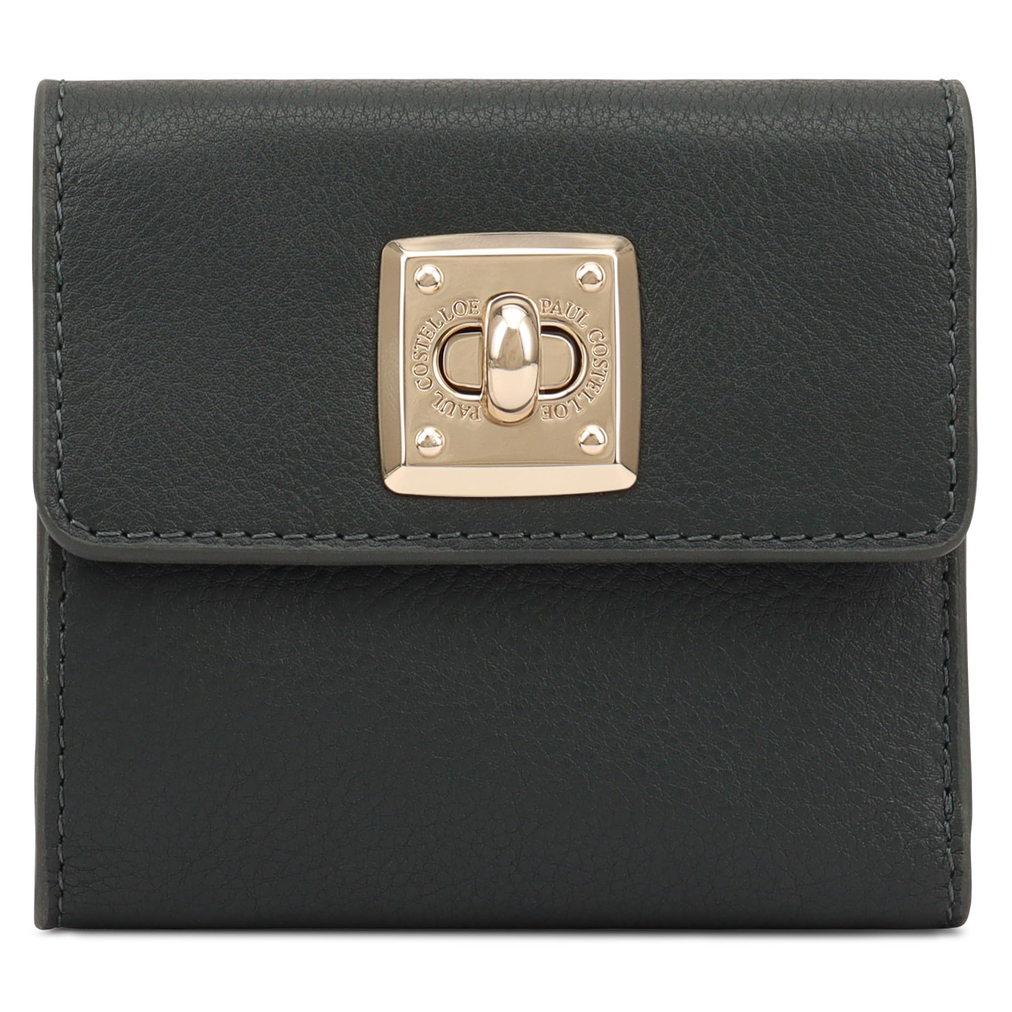Paul Costelloe BARO Genuine Leather Wallet With Flap Caramel