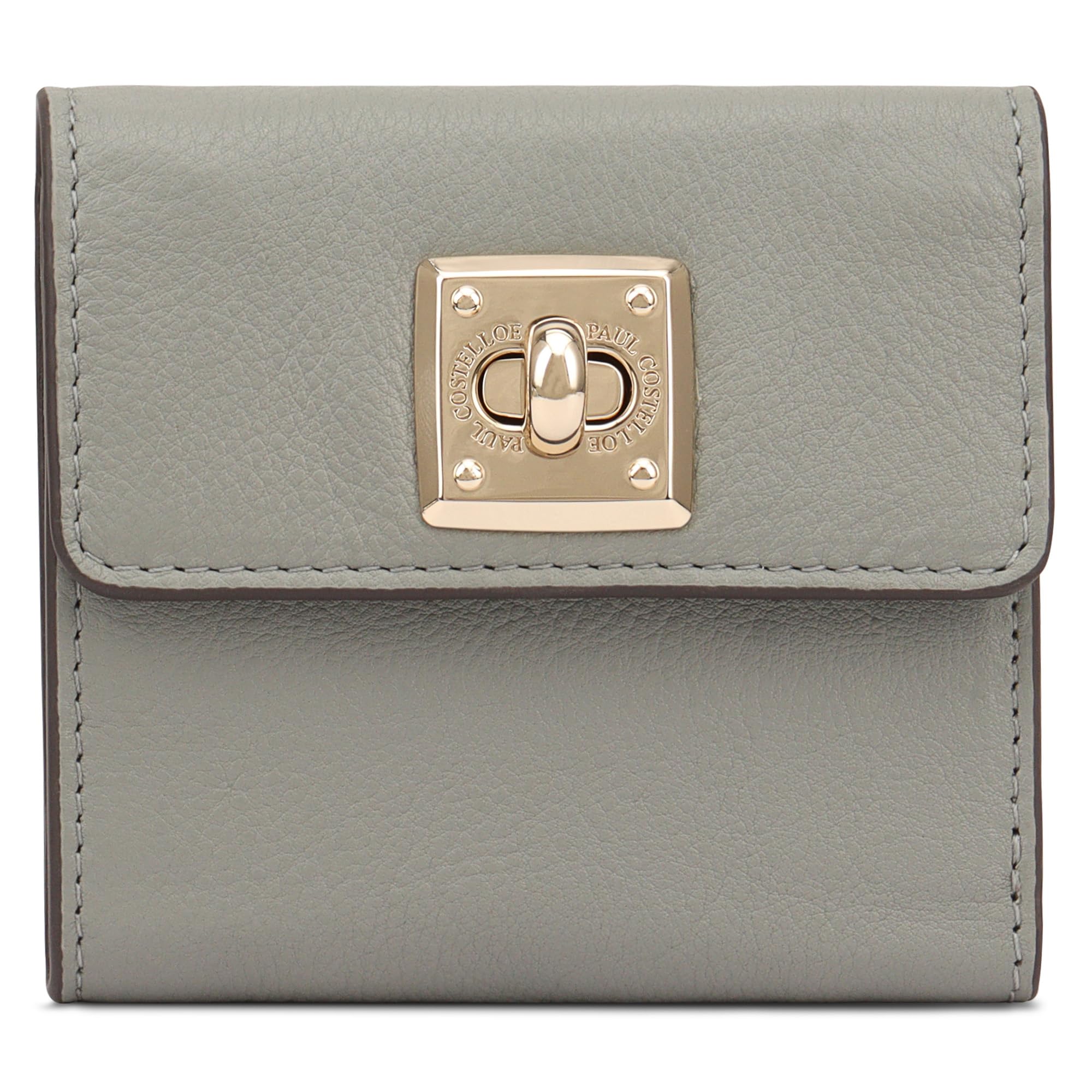 Paul Costelloe BARO Genuine Leather Wallet With Flap Caramel