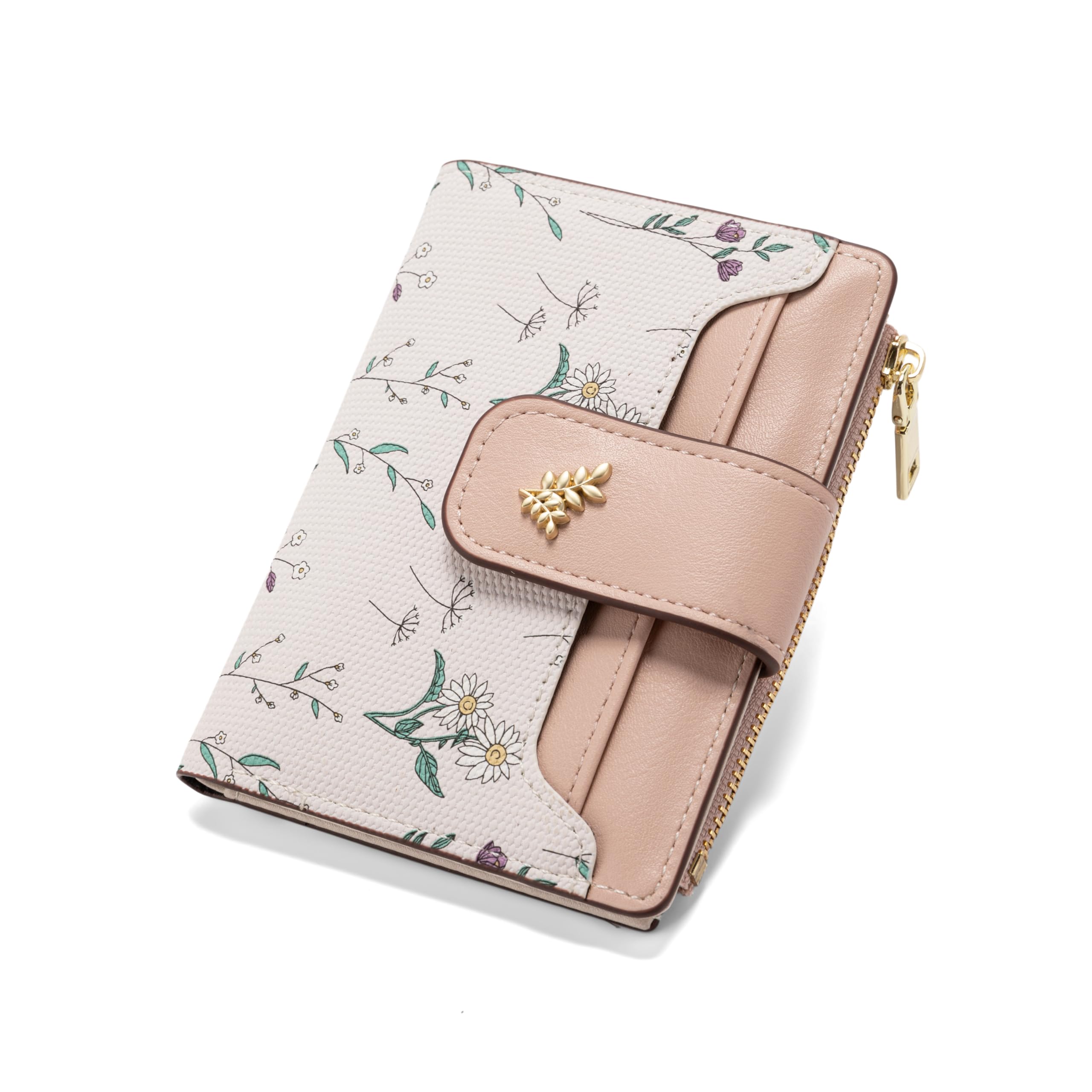 Chaofanxi RFID Blocking Green Leather Bifold Wallet