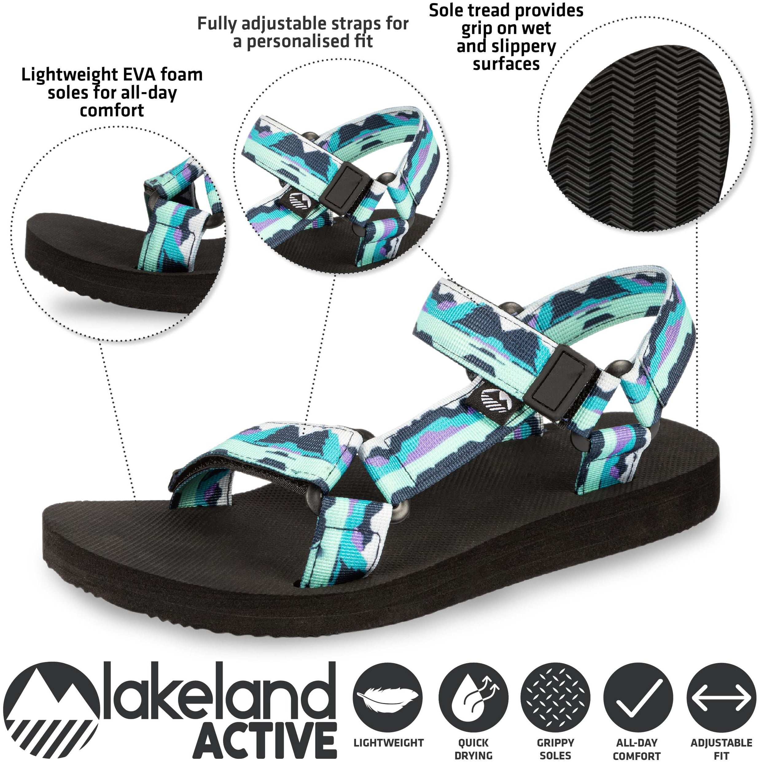 Lakeland Active Womens Mockerkin Adjustable Outdoor Sandals
